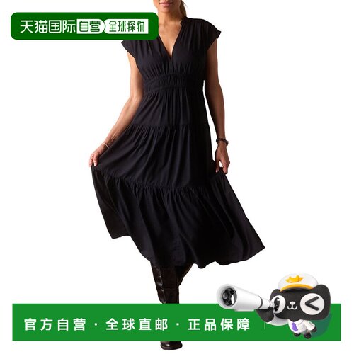 自营The Normal Brand Grace Midi连衣裙-黑色 美国奥莱直发吊带