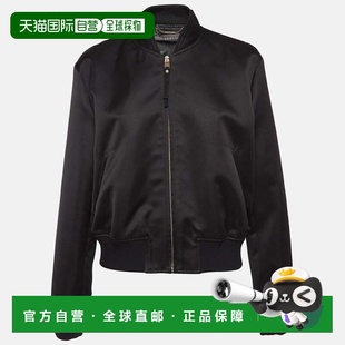 自营Versace Black Medusa Embroidered Satin Bomber Jacket - b