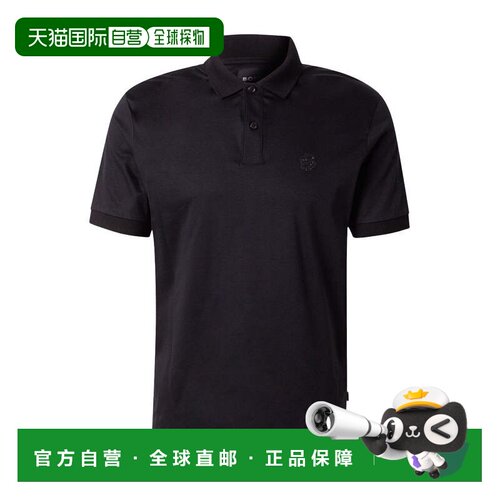 自营Hugo Boss 男式 Parlay 1895 短袖 Polo 衫，黑色 - 黑色 美