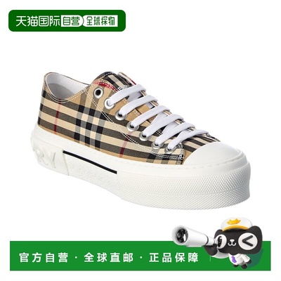 自营Burberry Vintage Check Canvas Sneaker - multi 美国奥莱直