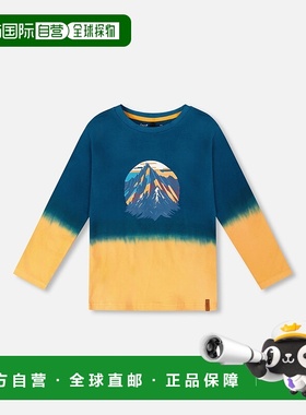 自营deux par deuxLong Sleeve Organic Cotton Gradient Jersey