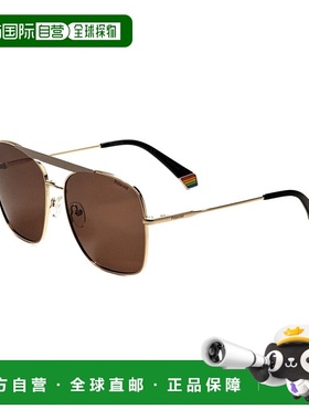 自营 polaroid宝丽来女式59毫米哑光玫瑰金太阳镜PLD6201-s-X-YYH