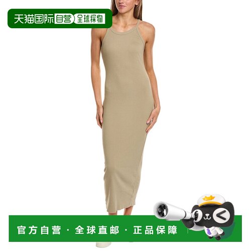 自营James Perse罗纹背心连衣裙-棕色 美国奥莱直发