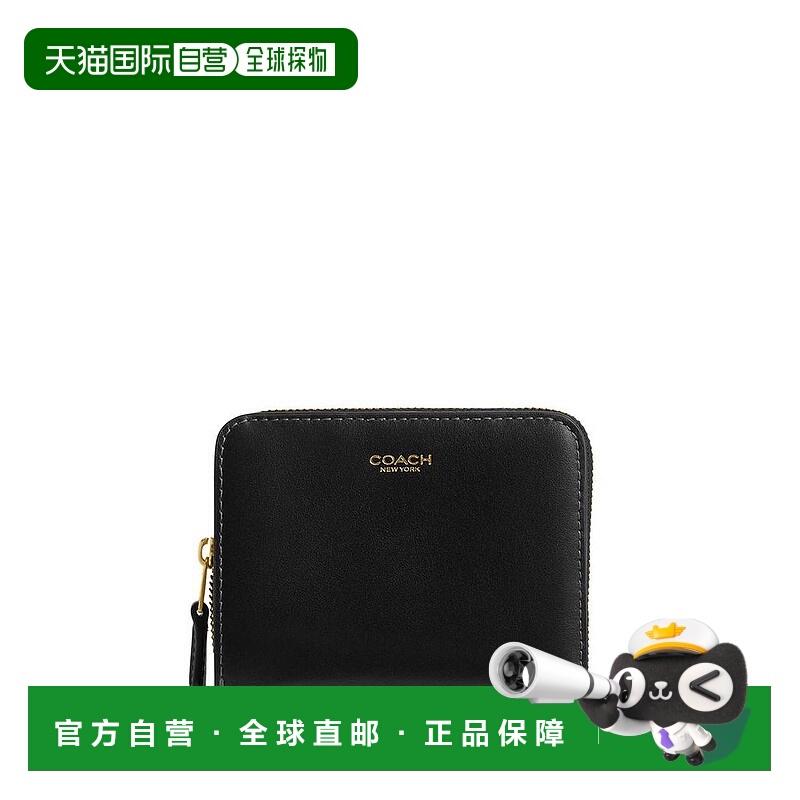 1h可退 【美国直邮】coach 女士 钱包蔻驰真皮拉链