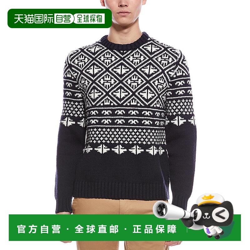 自营Bogner Lucian Wool-Blend Crewneck Sweater - black 美国奥