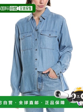 自营 7 For All Mankind Dina衬衫-蓝色 美国奥莱直发