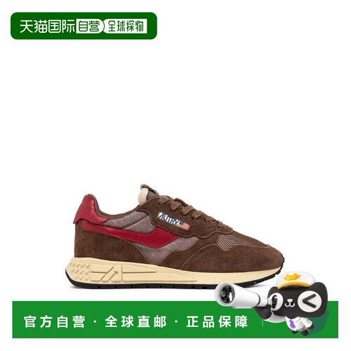 自营autry棕色Reelwind尼龙绒面革运动鞋-黑色 美国奥莱直发