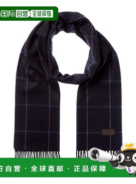 自营Hickey Freeman Cashmere Scarf - blue 美国奥莱直发围巾