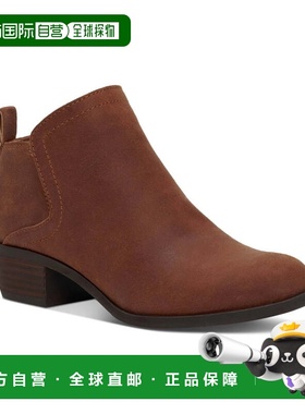 自营Lucky Brand Bollo Boots Women's Brown Leather Cut Out An