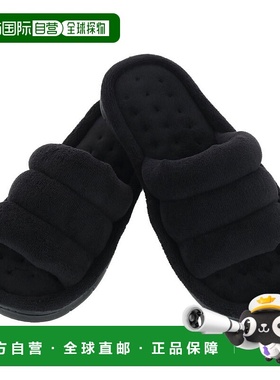 自营 isotoner女士露趾 Aster 拖鞋 - 黑色 美国奥莱直发凉拖