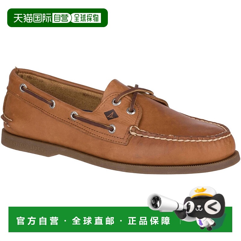 自营sperry棕色男式撒哈拉2眼乐福鞋 美国奥莱直发