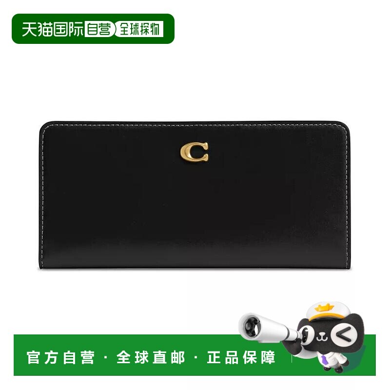 1h可退 【美国直邮】coach 女士 钱包蔻驰真皮拉链