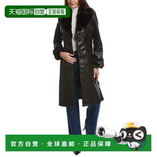 棕色 Spiga系带风衣 美国奥莱直发 Via 自营