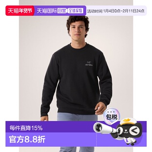 加拿大直发始祖鸟EMBLEM男款圆领套头户外长袖抓绒卫衣