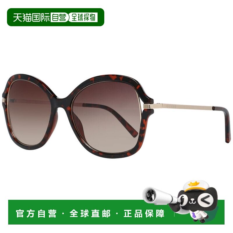 自营Guess Metal & Plastic Women's Sunglasses - brown 美国奥图片