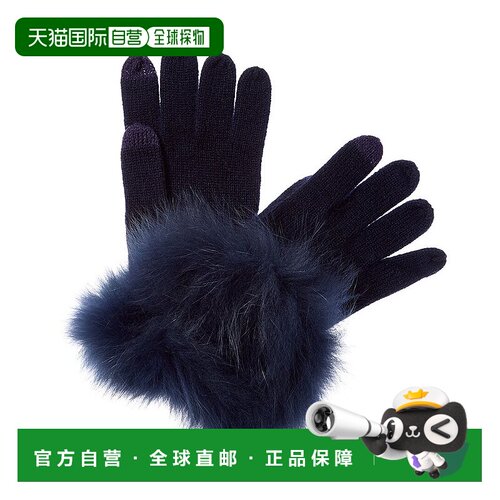 自营sofiacashmere Tech Cashmere Glove - navy 美国奥莱直发