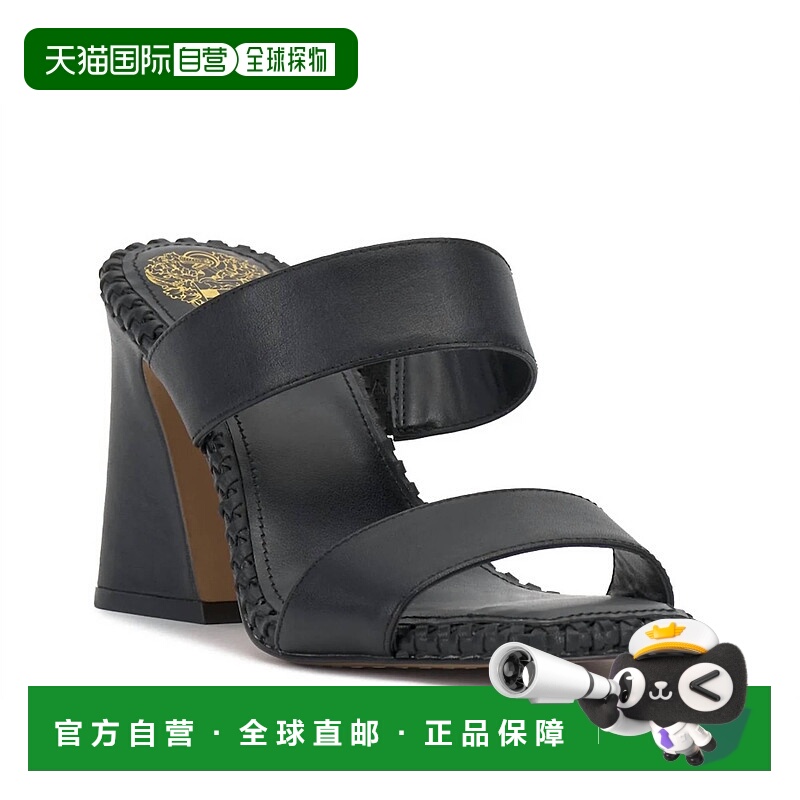自营vince camutoWomen's Kaden Block Heel Mule Sandals In Bla