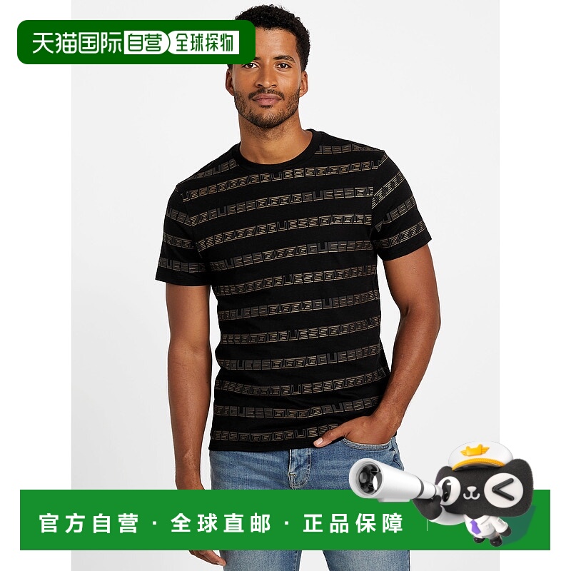自营guessAlister Crewneck Tee - black 美国奥莱直发