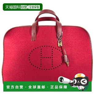 Boston color 自营Hermes Leather Owned red Pre Felt Bag