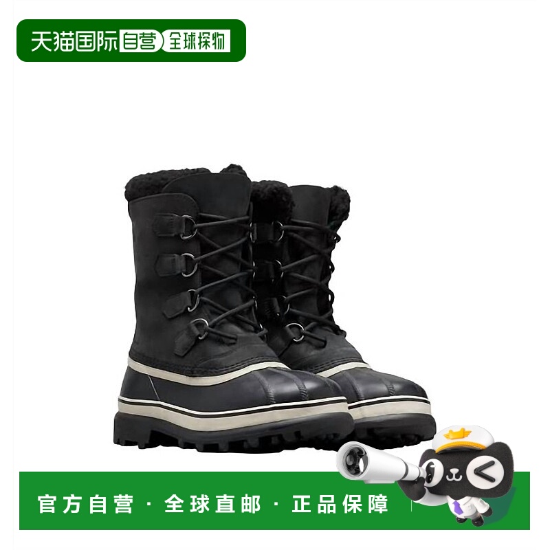 自营sorelMen's Caribou Waterproof Boot In Black/dark Stone -