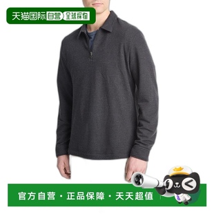 美国直邮 斜纹毛圈布四分之一拉链 Vince 针织衫 Polo 衫