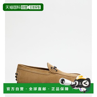 tod 美国奥莱直发皮鞋 sGommino 棕色 一脚蹬 绒面革驾驶鞋 自营