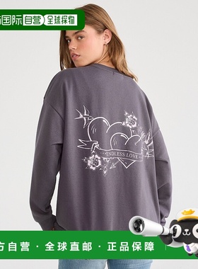 自营Aeropostale Cloud Soft Endless Love Crew运动衫-浅灰色67