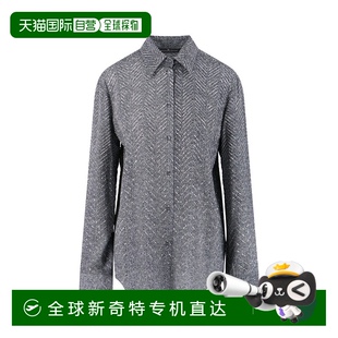 ——灰色 自營(yíng) ermanno scervino水晶細(xì)節(jié)襯衫 美國(guó)奧萊直發(fā)