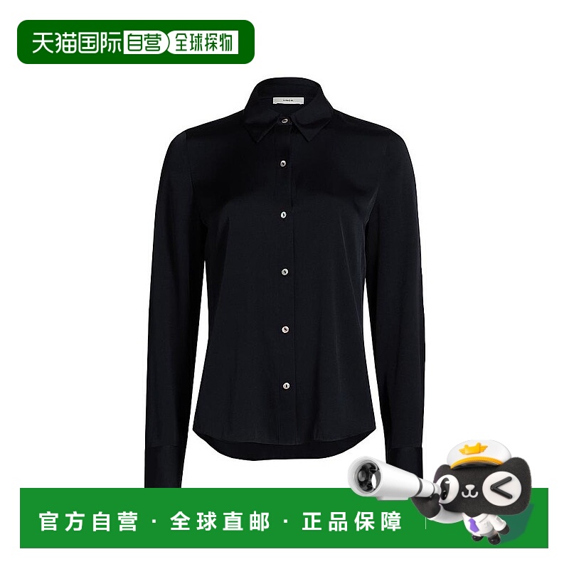 1h可退 【美国直邮】vince 女士 衬衫长袖真丝