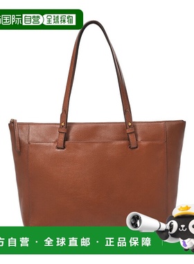 自营Fossil Women's Rachel Leather Tote - brown 美国奥莱直发