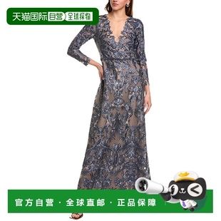蓝色 自营 连衣裙 Notte 美国奥莱直发长裙 Marchesa