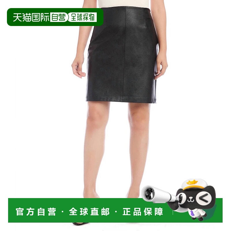 自营 karen kane黑色素食迷你裙 - 黑色 美国奥莱直发包臀裙