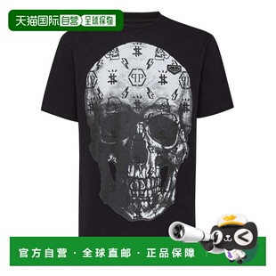 骷髅印花 恤 自营philipp 白色 黑色 美国奥 plein圆领