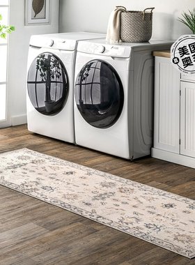 nuLOOM August 可机洗部落区域地毯 - 浅灰色 【美国奥莱】直发