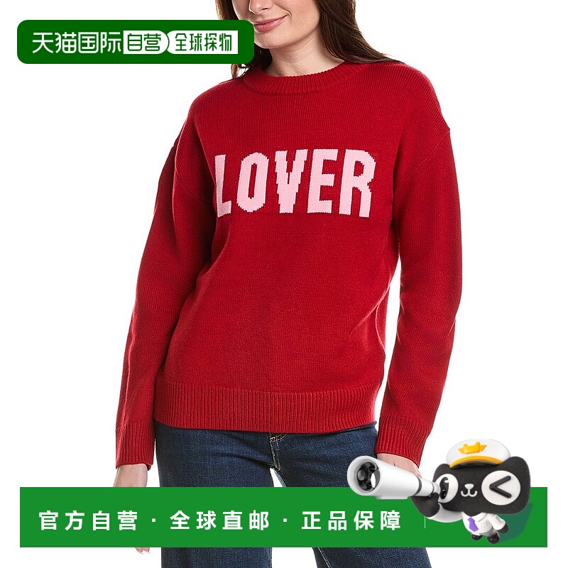 自营English Factory Crewneck Statement Sweater - red 美国奥