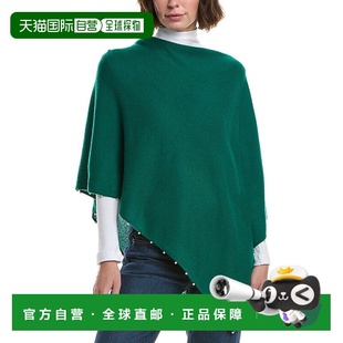 Wool Cashmere Blend green 自营sofiacashmere Poncho Knit
