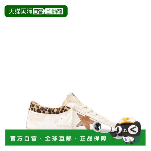 美国直邮自营golden goose仿旧皮革运动鞋，搭配麂皮星形和豹纹
