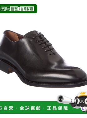 自营 salvatore ferragamoFerragamo Angiolo 皮革牛津鞋 - 黑色