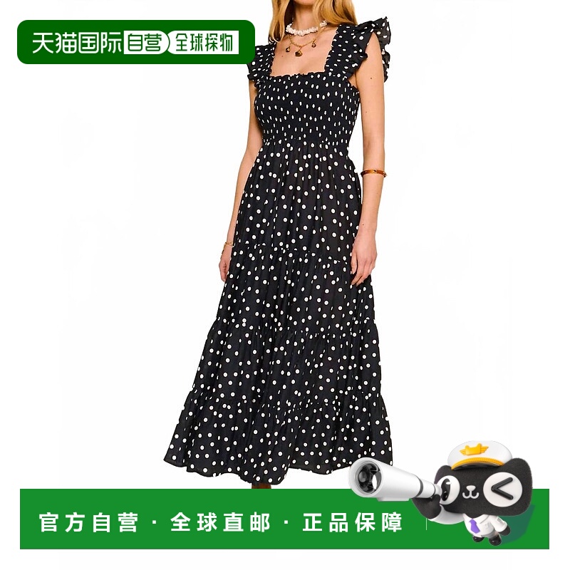 自营rixoKendall Midi Dress In Bohemia Spot Deep Navy - bohem