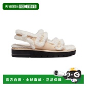 Weitzman Chill 自营Stuart Zoe Lift 女式 绒面革人造毛皮露跟