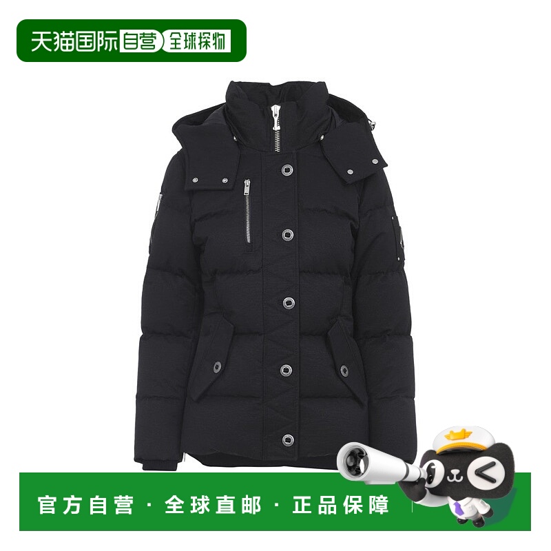 自营moose knuckles3Q长款夹克-黑色 美国奥莱直发
