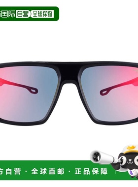自营Carrera Blue Shaded Red Square Men's Sunglasses CARRERA