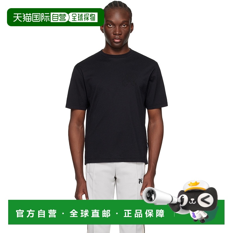 1h可退 香港直邮潮奢 Palm Angels 棕榈天使 男士 黑色 Monogram