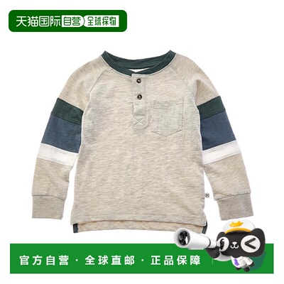 自营Sovereign Code Miles Henley T-Shirt - grey 美国奥莱直发