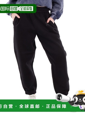 自营T by Alexander Wang Essential Terry长裤-黑色 美国奥莱直