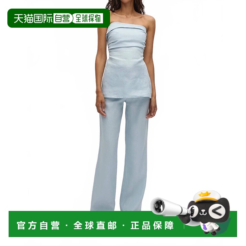 自营faithfull the brandBoe Tunic Top In Sky Blue - sky blue