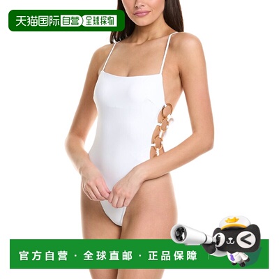 自营Milly Ringside One-Piece - white 美国奥莱直发泳衣连体衣