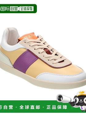 自营TOD's Cassetta 皮革运动鞋 - 紫色 新款 美国奥莱直发德训鞋