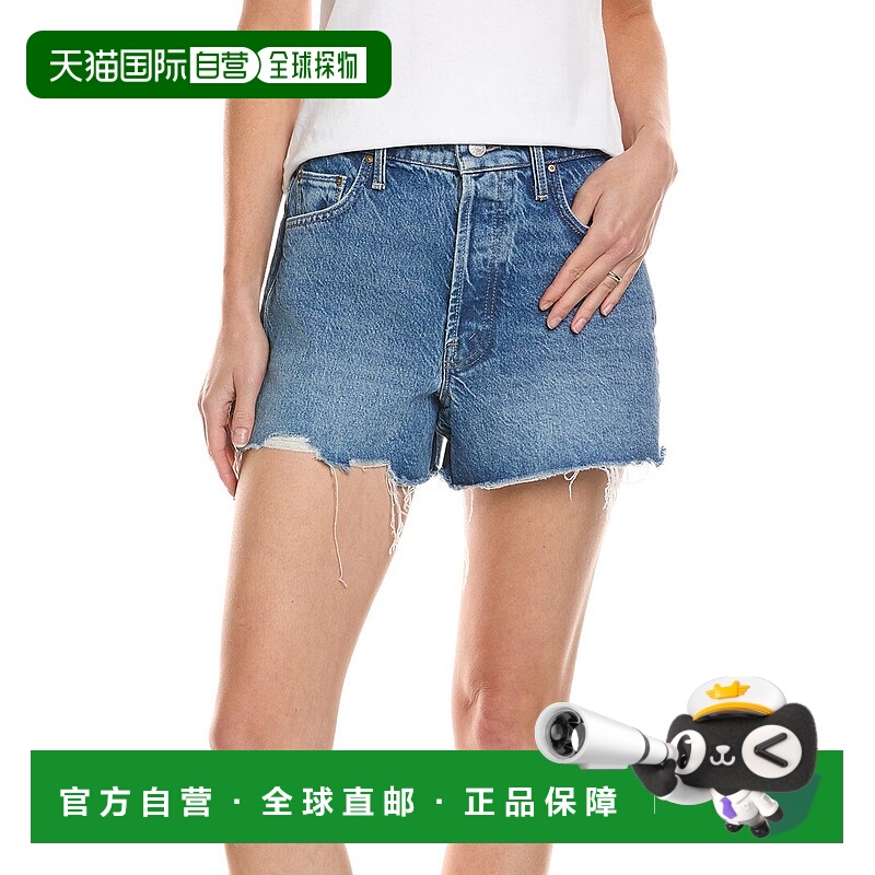 自营MOTHER The Main Course Denim Short - blue 美国奥莱直发