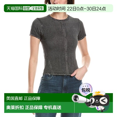 自营rag & bone Miramar Jersey Baby T-Shirt - black 美国奥莱